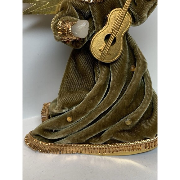 Koestel West Germany Wax Angel Tree Topper Gold Christmas Original Box 7” READ - Picture 3 of 15